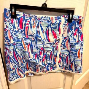 Lilly Pulitzer Red Right Return Skort